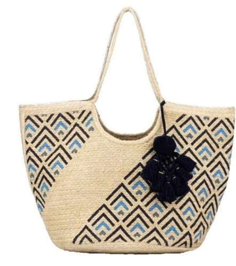 Olivia Miller Women’s Maggy Extra-Large Tote bag Straw Jute NWT